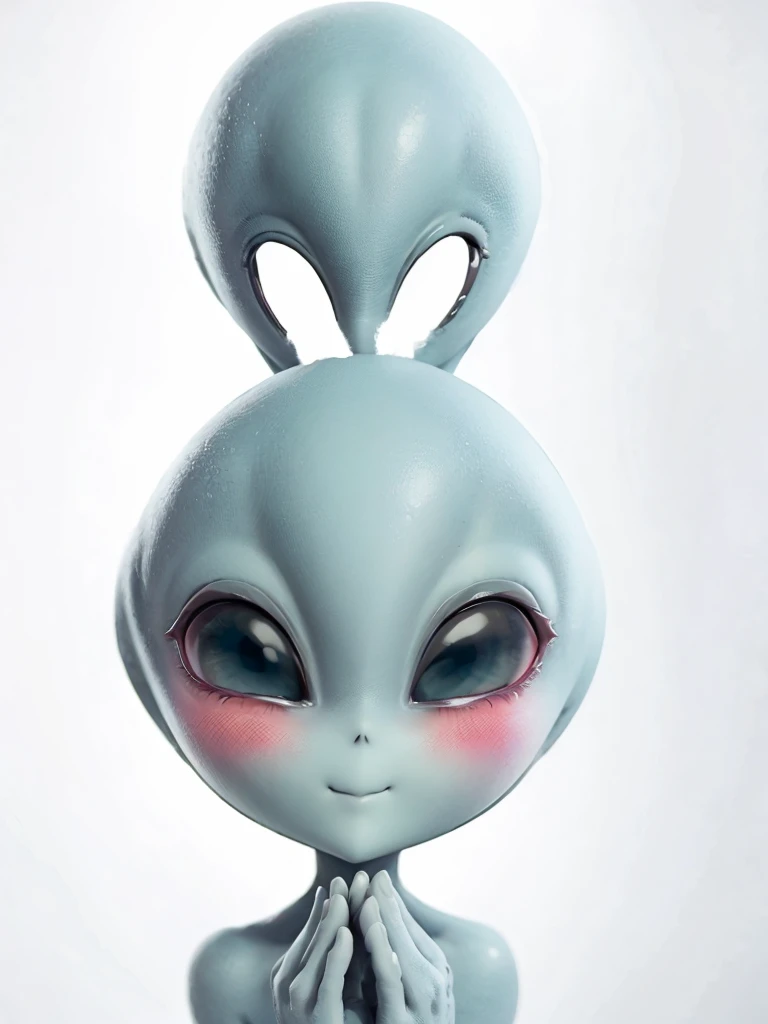 (((Masterpiece))), (high quality),(one alien girl:1.2), ,(innocent smile),5 heads,(Skinhead,Gray aliens,Large, dark, almond-shaped eyes,:1.2),(No hair, no whites, no ears:1.3),(Wearing a silver body-fitting suit:1.2),(Full body portrait,Long Shot,Landscape,looking away,from below,:1.5),(背景は深nightの森林の中で歌う:1.5),(night,,Starry Sky,in the forest:1.5)