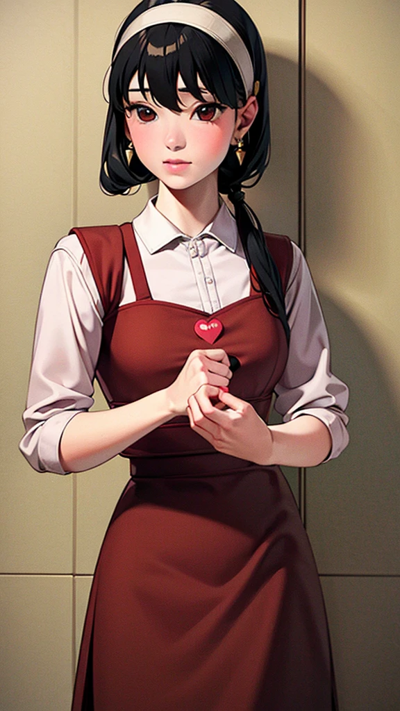 A girl with a love letter in her hand