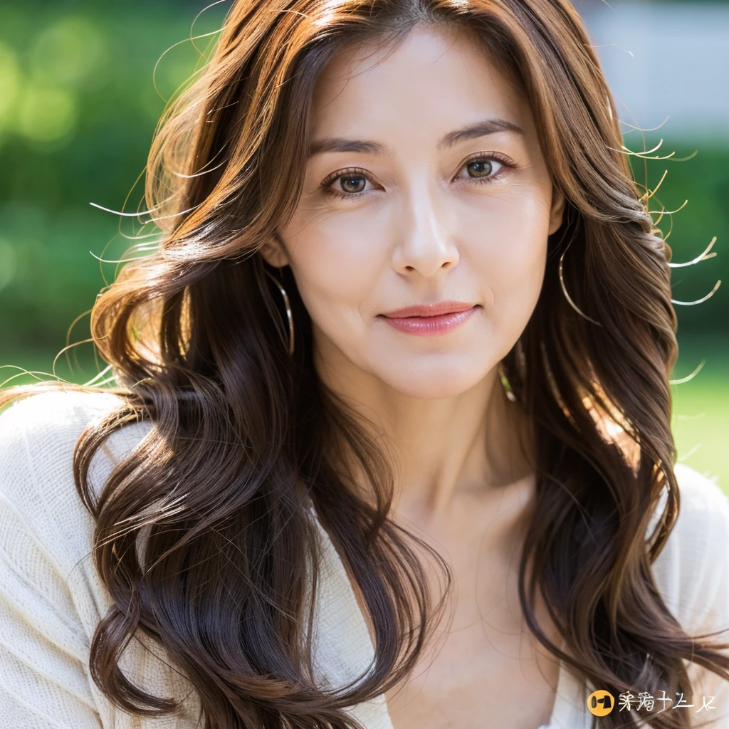 Beautiful mature woman with beautiful wavy long hair, Sexy Mature, Ultra-high resolution,(Realistic:1.4), ((Highest quality)), ((masterpiece)), (be familiar with),