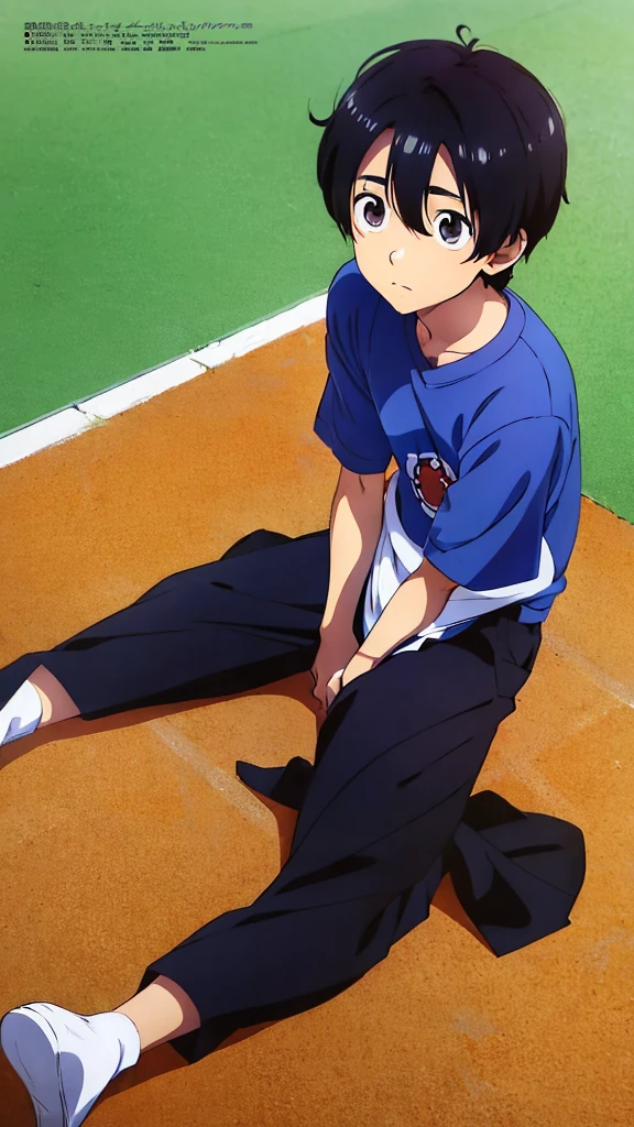 anime boy 4 years laying on the ground with his head on his hands, cute anime, menino anime, cabelo loiro olhos azuis, olhos azuis e cabelos loiros, Cabelo loiro e olhos azuis, garoto fofo, anime chibi, menino loiro, cabelo loiro olhos azuis, menino loiro com olhos amarelos, Papel de parede de anime, anime chibi, menino pequeno, anime!!!!!!!!!!!!!!!