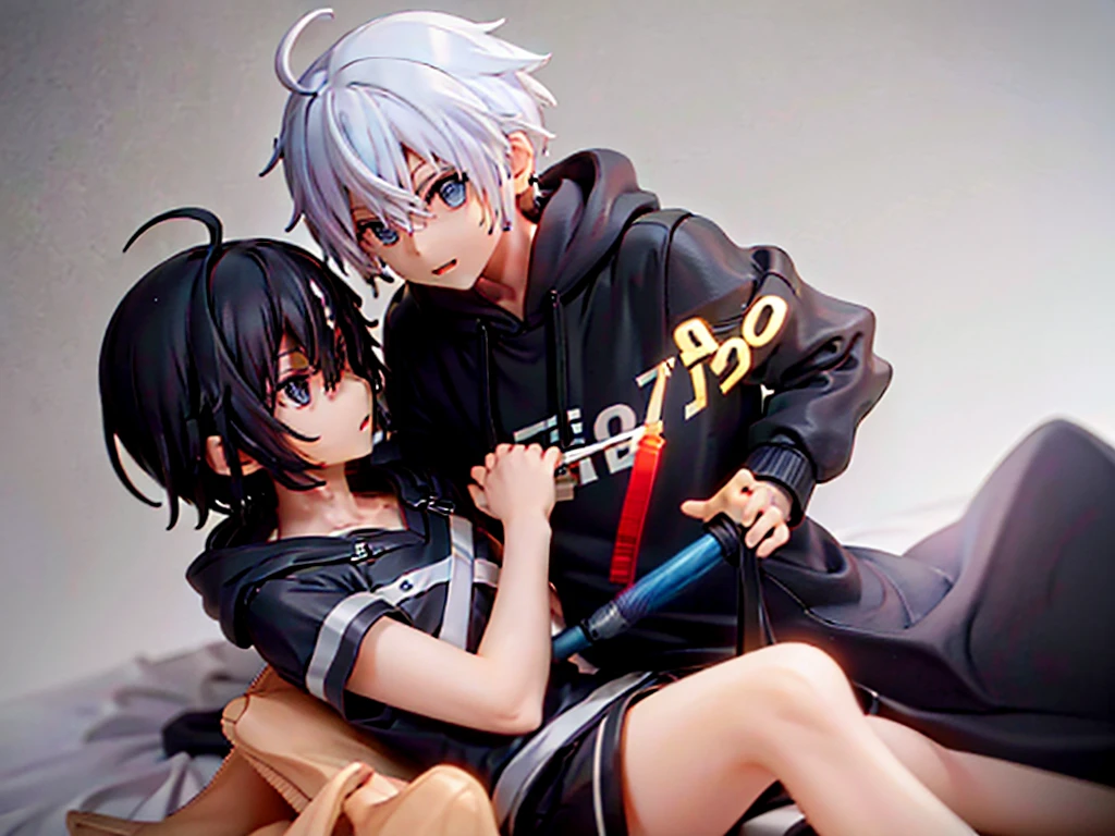 male性 male Receiving face short Very short antennae Short Hair I hate it It's happening Constraints handcuffs Black Hair hoodie Lying down bed angry I hate it One person One person One person