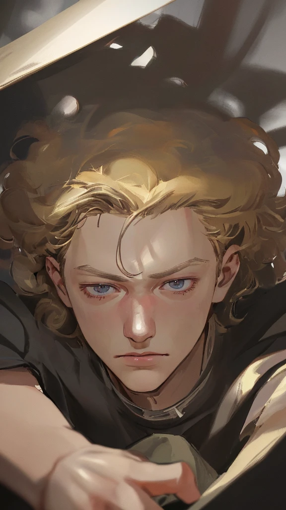 a futurist deserter late ager boy, defeated, harmless, captured boy, young boy, sexy, blonde hair, scared, detailed face, tearing eyes, beautiful boy, pretty face, sexy, curly hair, tie in a campfire, cinematic atmosphere, dark colors, environment, realistic 3D render, (best quality,4k,8k,highres,masterpiece:1.2),ultra-detailed,(realistic,photorealistic,photo-realistic:1.37)