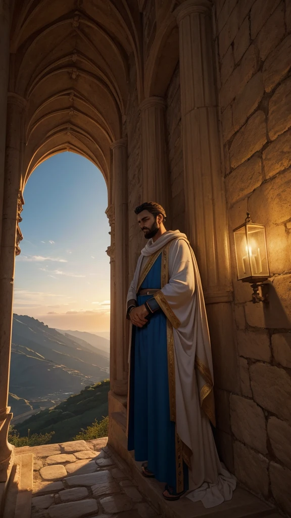 Image of Daniel Ileso in Cova: Description: "at dawn, the king finds Daniel, the bible character, unharmed, protected by divine intervention. Faith triumphs! 