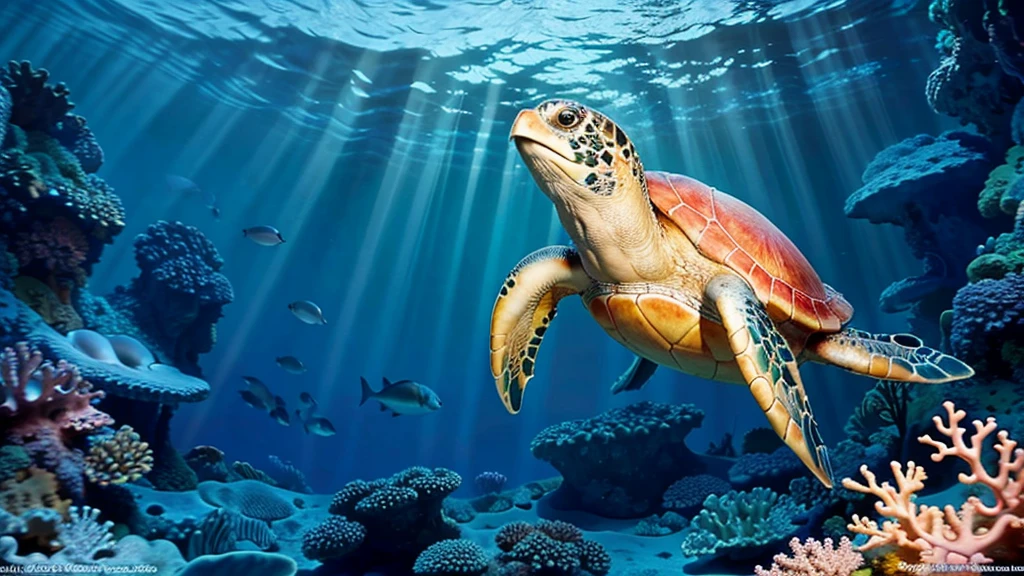 Midsummer Sea Beautiful images In the water Beautiful coral sea turtle