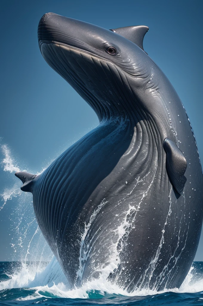 , a woman dressed as a whale, hyper realist,Art style inspired by hyperrealistic paintings of nature, with a dash of fantasy elements. Camera: 135mm lens, medium close-up to capture the subtlety of your blend with your surroundings. render: ultra-high resolution, ensuring the best camouflage details are evident, complemented by HDR Lighting to highlight the depth and textures of the sea