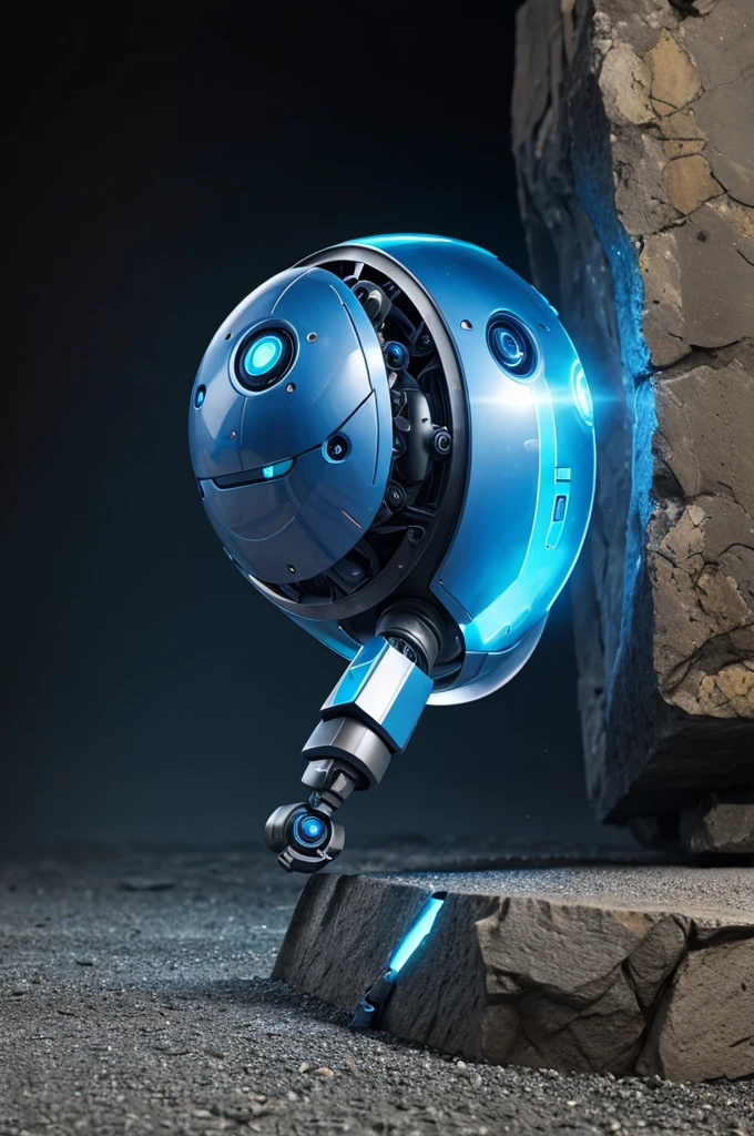 Finbot, firm and constant robot like a rock,