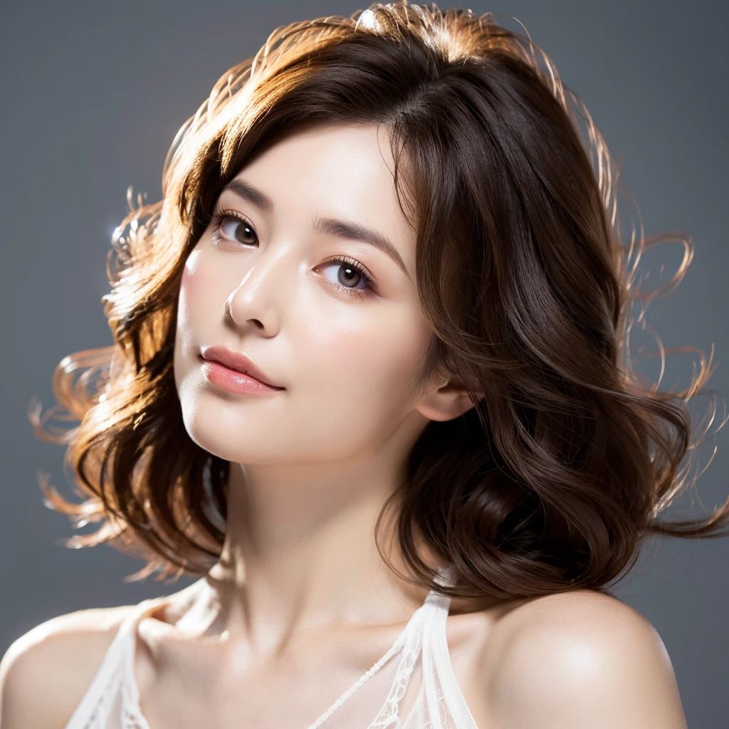 Beautiful mature woman with beautiful wavy long hair, Sexy Mature, Ultra-high resolution,(Realistic:1.4), ((Highest quality)), ((masterpiece)), (be familiar with),