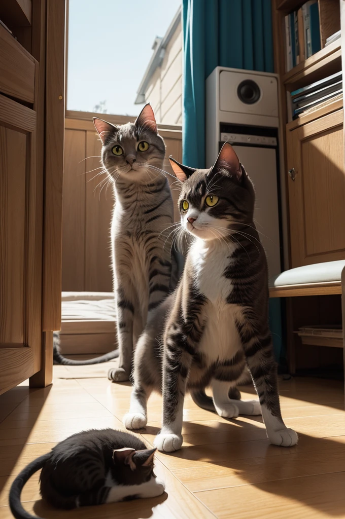 Create a cat music album cover