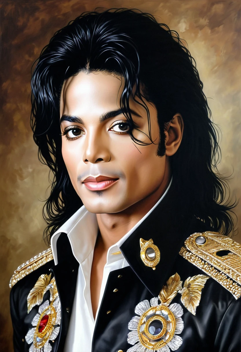 Portrait of Michael Jackson, masterpiece, maximum quality, super detailed