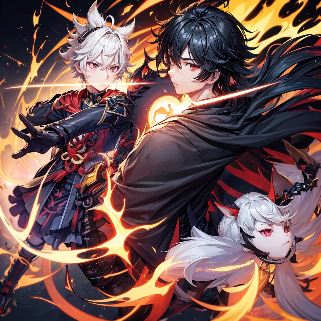 Xbalanque genshin impact natlan boy hoyoverse black pyro