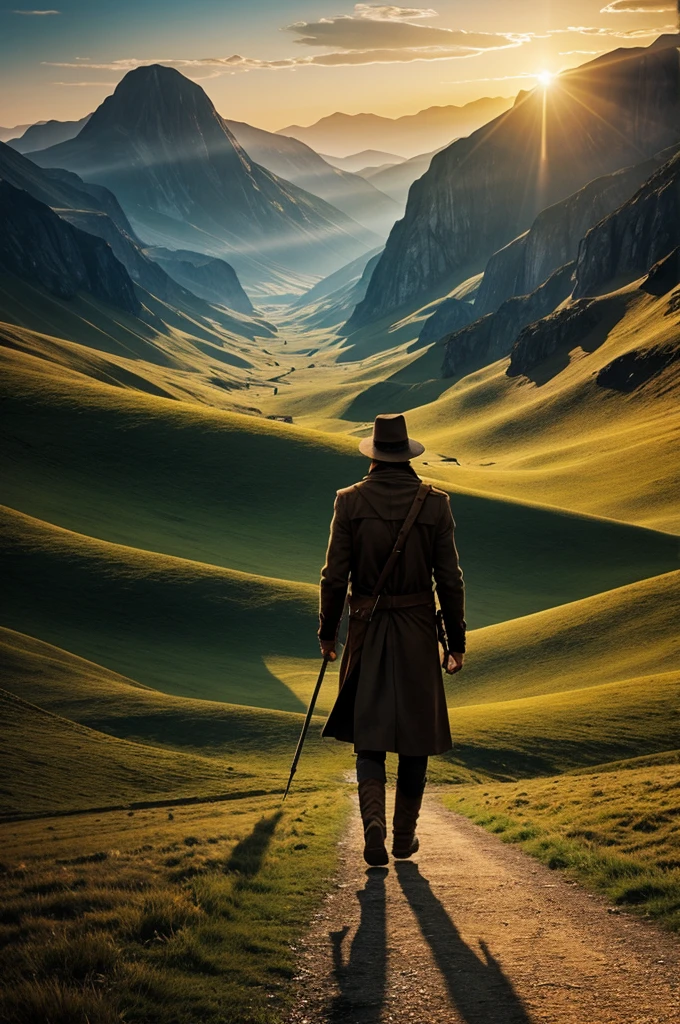 Create an image from the story The Wanderer

