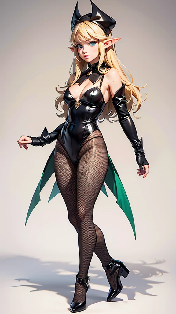 Elf,Blonde,Fishnet tights
