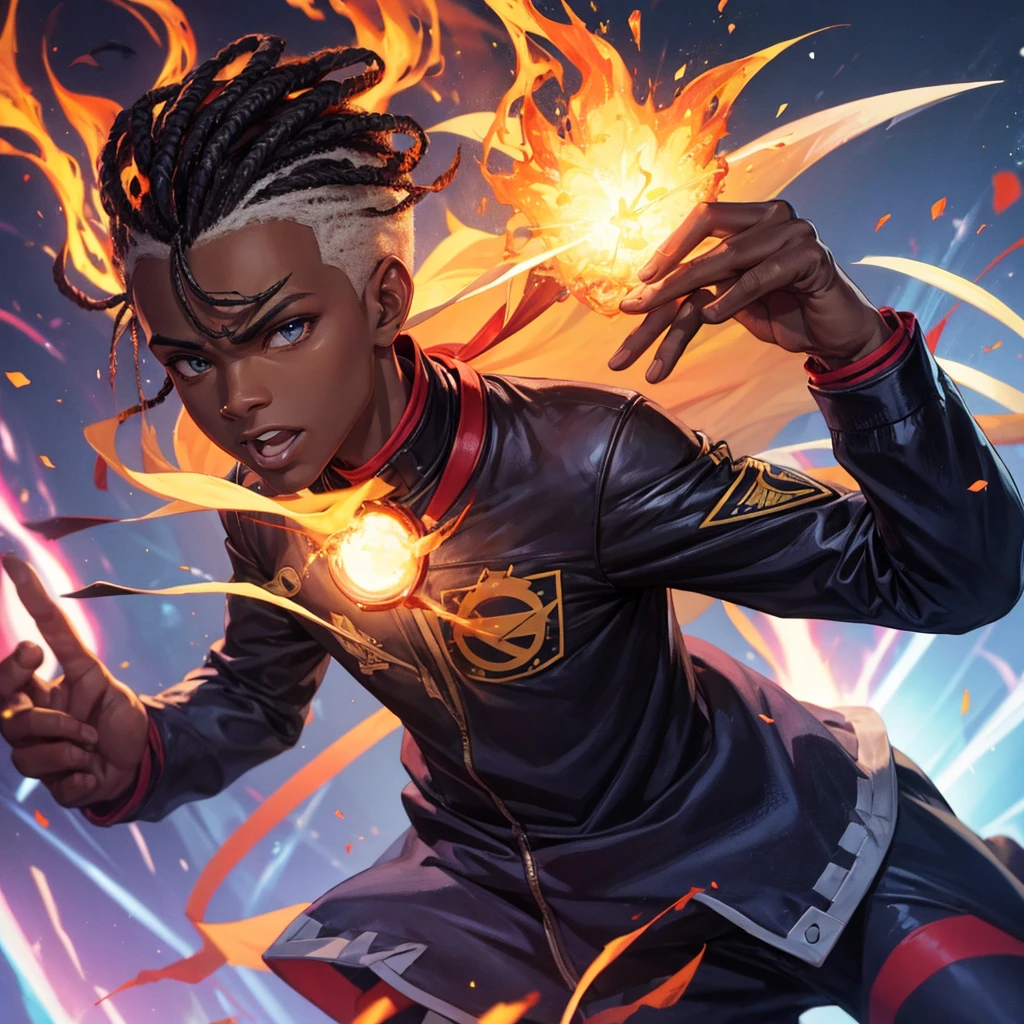 Xbalanque black guy withe hair pyro natlan