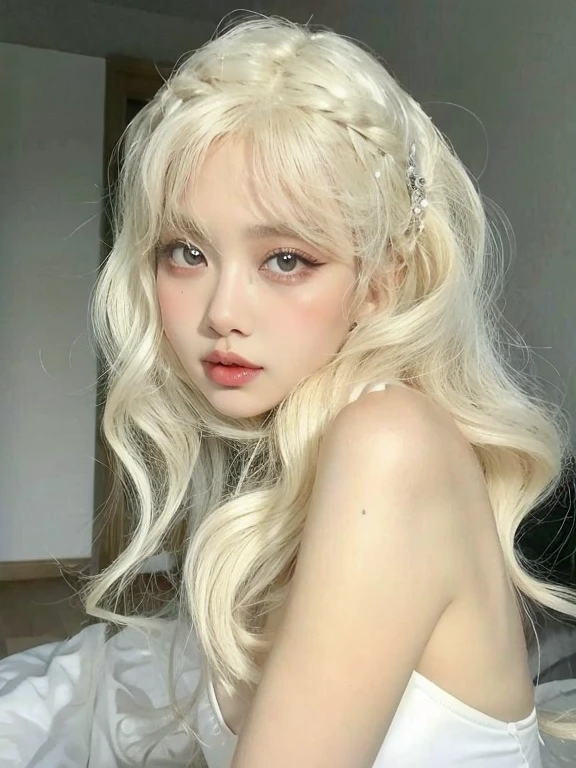 large eyes, full lips, doll lips