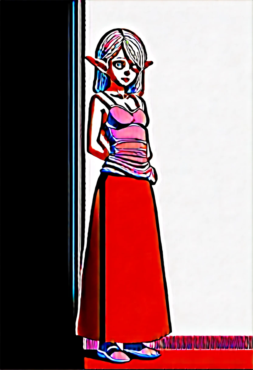 a girl with pale skin, short stature, very long wavy silver hair covering one eye, small breasts, pouty lips, and bright blue anime-style eyes with long lashes, wearing a corset, white puffy long sleeved shirt, and puffy cloth pants, leather bound boots, set in a windy fantasy landscape, (best quality,4k,8k,highres,masterpiece:1.2),ultra-detailed, dungeons and dragons, long elf ears, small girl, detailed skin and cloth textures, cute detailed face, intricate details, extremely detailed, 1girl, dynamic pose with hair covering one eye, shy personality, puffy cloth pants with leather belt, detailed privateer outfit, detailed buccaneer outfit, pouch on belt, wearing ornate leather armor with fur trim, silver inlay detail, wearing fur trimmed boots, wearing fur trimmed gloves, short, short height, halfing girl, small girl, very long detailed flowing hair, big head, big round eyes, windy, wind blown hair, wirey muscles, fighter