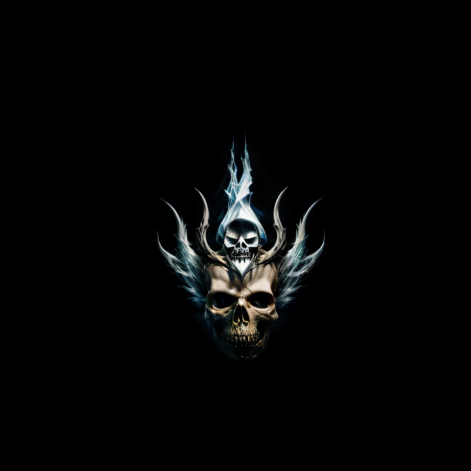 Static x skull logo