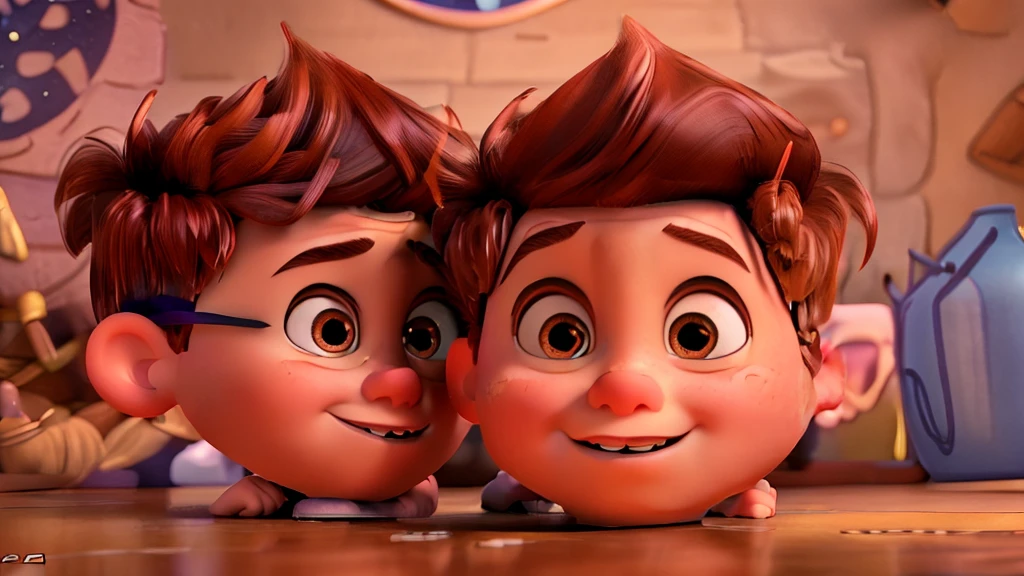 a cute 3d cartoon pixar disney boy, beautiful detailed eyes, beautiful detailed lips, extremely detailed face and features, detailed clothing, detailed environment, warm lighting, soft colors, highly detailed, (best quality,4k,8k,highres,masterpiece:1.2),ultra-detailed,(realistic,photorealistic,photo-realistic:1.37)