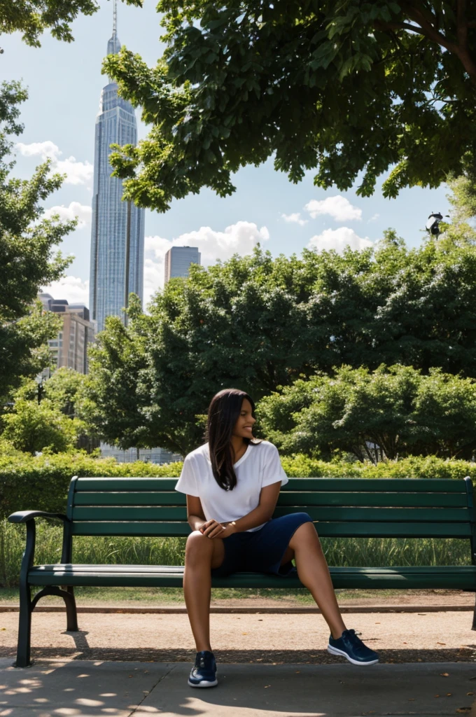 Sitting on the bench