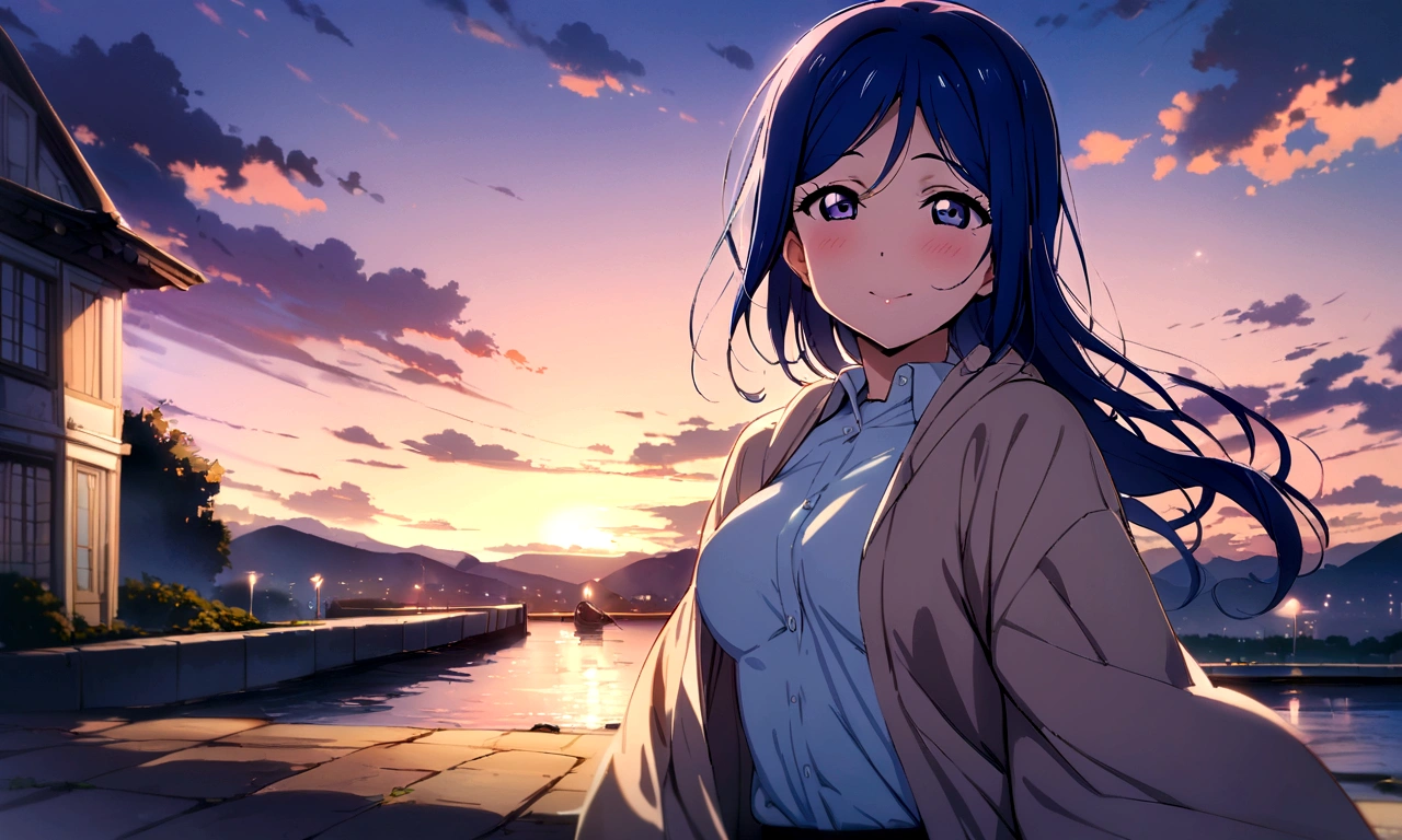 Love Live adult Kanan Matsuura, masterpiece, highest quality, gloss, transformed, outdoors