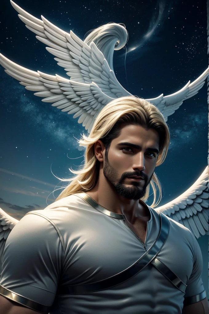 angel, angel masculino divino, naturals, Army of GOD Angel, angel Masculino de GOD, Strong male angel, Army of GOD, Angel Man of GOD, Barba Judaica, Hebrew Angel, GOD'and the sky, GOD'and the sky Céus, realistic man, celestial armor, Beauthfull, Blue Thunder, fire azul, Realistic fire azul, realistic thunder, electrical screws, realistic detailed 8k, Realistic 16K detail, hard, Detailed realistic color, Detailed realistic thunder, fire azul Realistic 8K, Cores photorrealistic 8K, 8K detailed colors, Nitidez photorrealistic 8K, ULTRAHD Photorealism, Divine fire azul, Divine Electric Blue Thunder, Sombras photorrealistics 8K, Textura photorrealistic, naturals, heavens, heavenly, sky night, céu de Beauthfull, the night, majestic, majestic Sky, naturalsmente posh, thunders, Sky thunders, Divine thunder, linda, golden, starlight, Heavenly Bolts, villany azul, Blue Screws, Rendering, photorrealistic, ultra high definition, 4K, detailed textures, thunder, detailed shadows, detailed colors, naturals linda, Great Divine, detailed contrast, realistic contrast, high resolution, detailed colors, realistic detailed 16K, 8k high definition, detailed contrast, realistic contrast, high resolution, detailed colors, fire, villany, realistic detailed, posh,