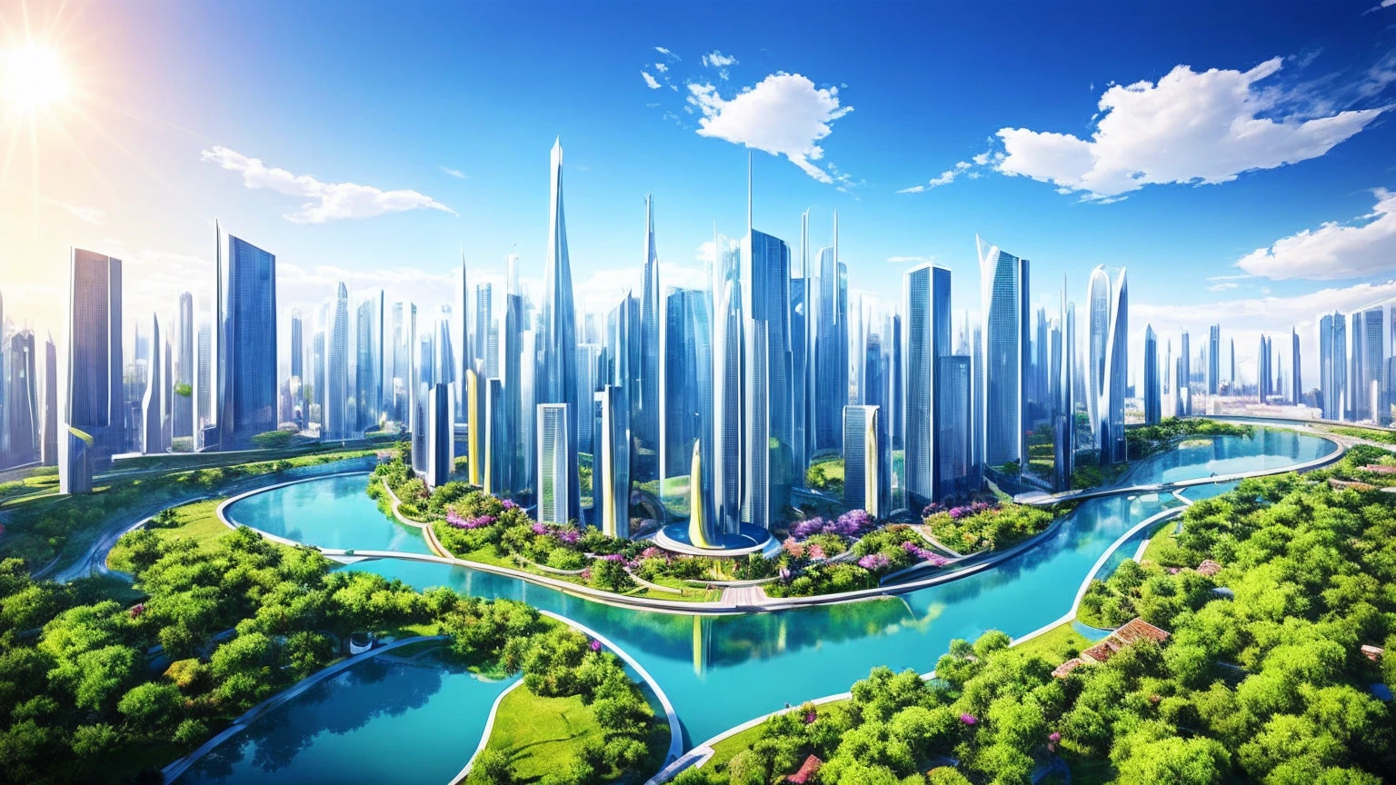 (Best quality,4K,8K,A high resolution,Masterpiece:1.2),Ultra-detailed,(Realistic,Photorealistic,photo-realistic:1.37),Futuristic floating city,Futuristic technology,Huge urban high-tech tablet platform,Airship,Floating in the sky,Futuristic city,Small airships around,High-tech hemispherical platform,Colorful lights,Advanced architecture,modernn architecture,skyscrapper,Access the cloud,Scenic beauty,view over city,Impressive design,Blend seamlessly with nature,energetic and vibrant atmosphere,Futuristic transportation system,Parking is suspended,Transparent path,Lush greenery,Sky gardens,cascading waterfalls,Magnificent skyline,reflections on the water,Sparkling river,Architectural innovation,futuristic skyscrapers,Transparent dome,The shape of the building is unusual,Elevated walkway,Impressive skyline,Glowing lights,Futuristic technology,Minimalist design,Scenic spots,Panoramic view,Cloud Piercing Tower,Vibrant colors,epic sunrise,epic sunset,Dazzling light display,magical ambiance,The future city,Urban Utopia,LuxuryLifestyle,Innovative energy,sustainable development,Smart city technology,Advanced infrastructure,Tranquil atmosphere,Nature and technology live in harmony,Awesome cityscape,Unprecedented urban planning,Architecture connects seamlessly with nature,High-tech metropolis,A cutting-edge engineering marvel,The future of urban living,Visionary architectural concept,Energy-efficient buildings,Harmony with the environment,A city floating above the clouds,Utopian dreams become reality,The possibilities are endless,State-of-the-art transportation network,Green energy integration,Innovative materials,Impressive holographic display,Advanced communication system,Breathtaking aerial view,Quiet and peaceful environment,Modernist aesthetics,Ethereal beauty