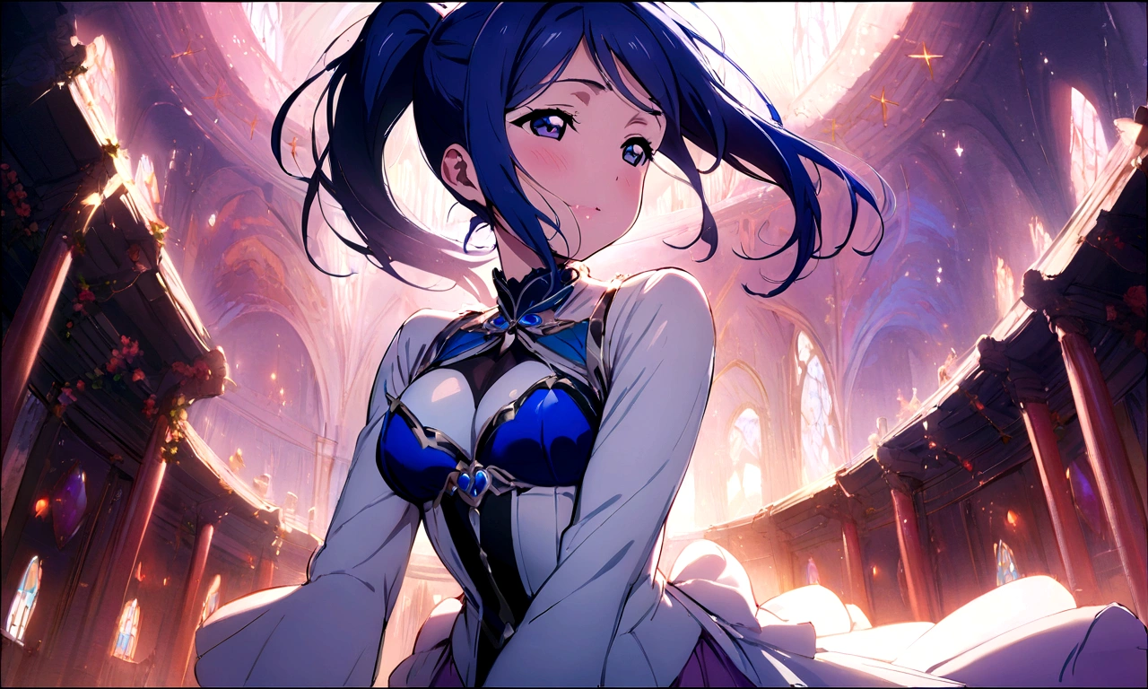 Love Live adult Kanan Matsuura, masterpiece, highest quality, gloss, fantastic background, transformed