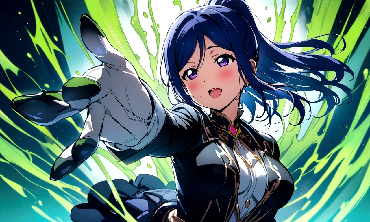 Love Live adult Kanan Matsuura, masterpiece, highest quality, gloss, fantastic background, transformed