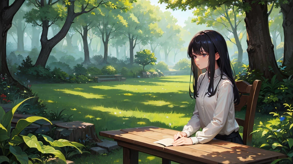 ((Highest quality)), ((masterpiece)), (detailed),(Perfect Face),Mysterious Forest Relaxing
