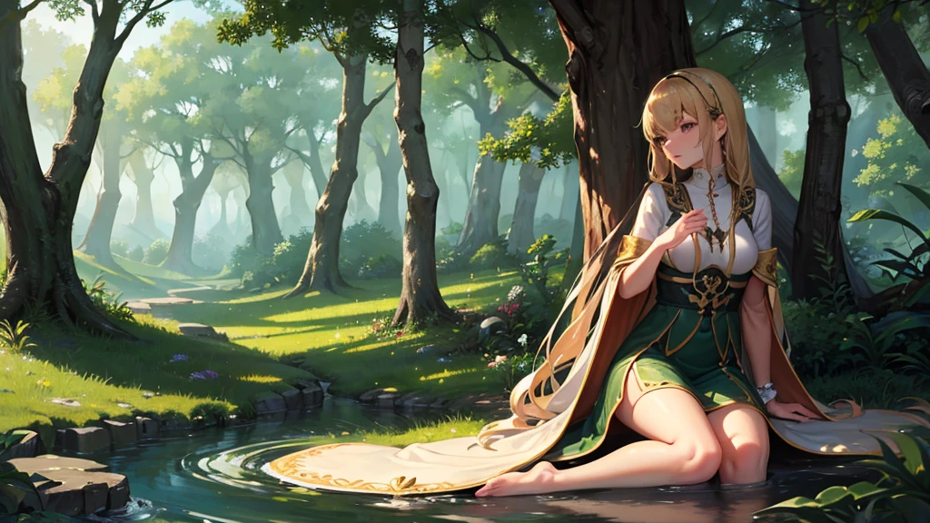 ((Highest quality)), ((masterpiece)), (detailed),Mysterious Forest Relaxing