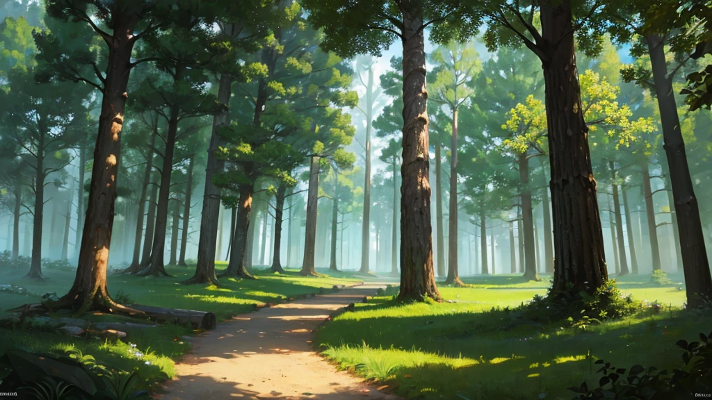 ((Highest quality)), ((masterpiece)), (detailed),Mysterious Forest Relaxing