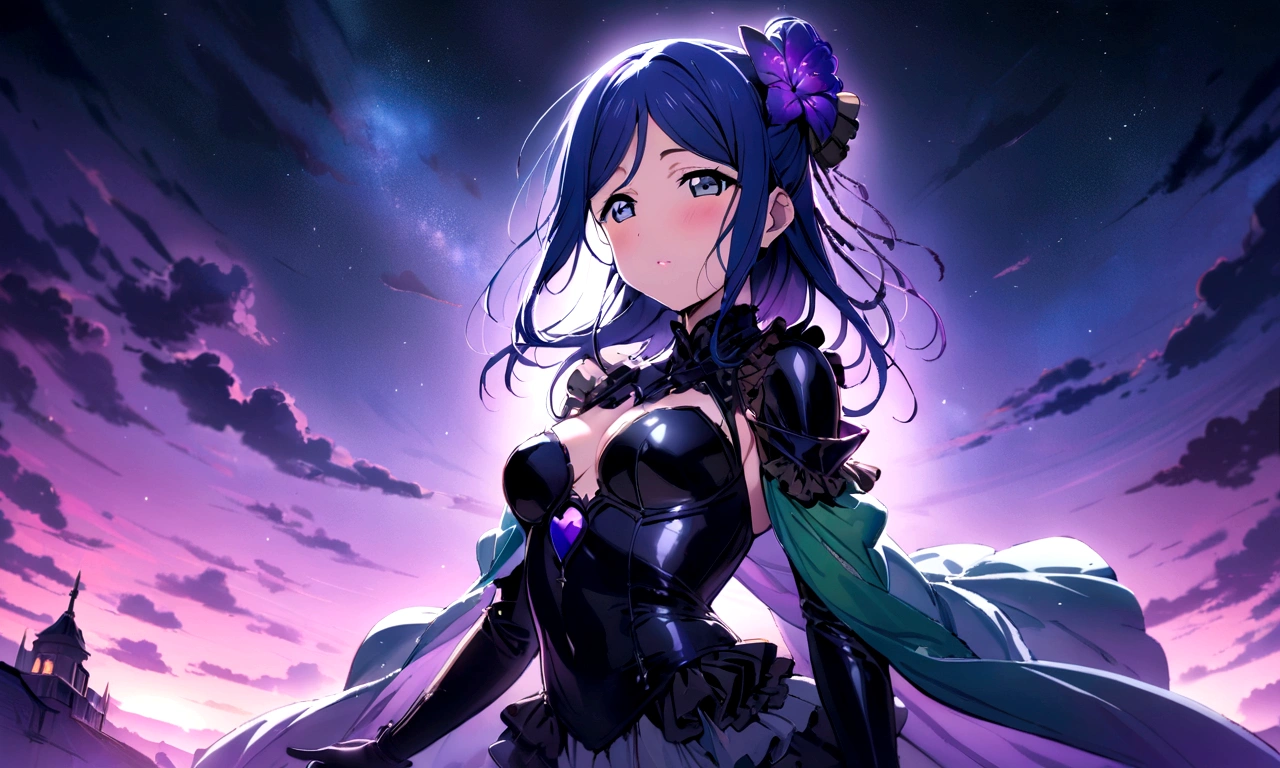 Love Live adult Kanan Matsuura, masterpiece, highest quality, gloss, fantastic background, transformed