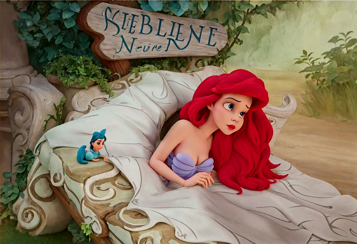 Disney est la  sirène et la maison d&#39;Ariel, Jessica Lapin, dans le style de l&#39;animation Disney, emma watson as Jessica Lapin, inspiré par Don Bluth, art dans le style de Disney, Enfiler!!! bleu!!!, Ariel la  sirène, Enfiler bleu animation, Enfiler!!!! bleu!!!!, Enfiler bleu!!!, Princesse Ariel, Enfiler bleu!!