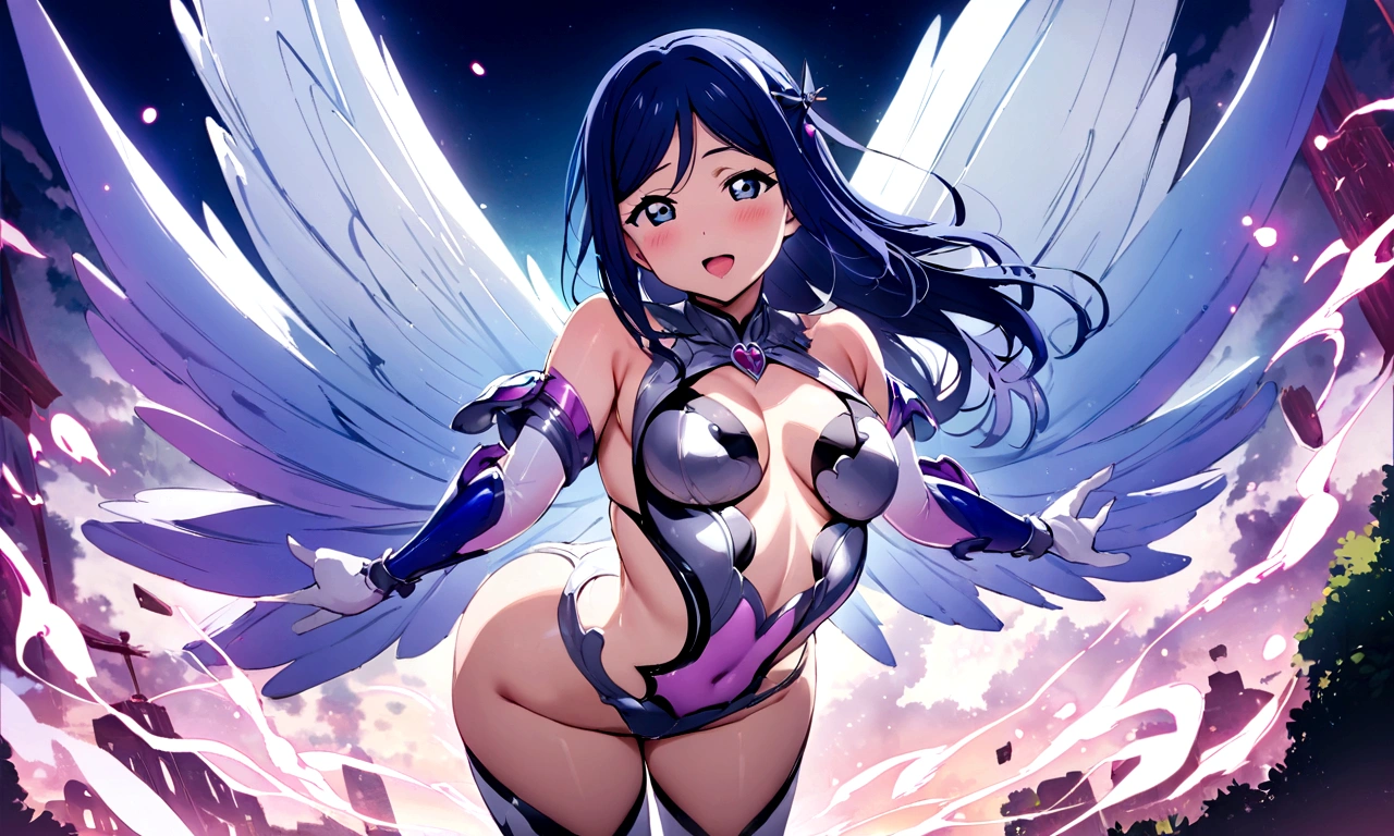 Love Live adult Kanan Matsuura, masterpiece, highest quality, gloss, fantastic background, transformed