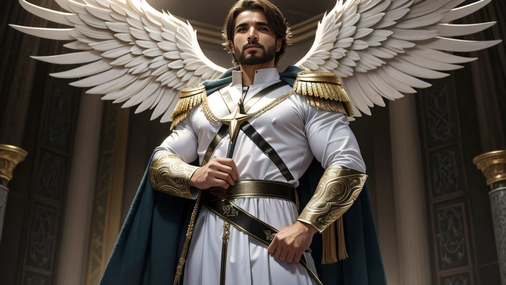 angel, angel masculino divino, naturals, Army of GOD Angel, angel Masculino de GOD, Strong male angel, Army of GOD, Angel Man of GOD, Barba Judaica, Hebrew Angel, GOD&#39;and the sky, GOD&#39;and the sky Céus, realistic man, celestial armor, Dress Decently, nun dress, long clothes, Decent shirt, Decent Long Shirt, Vestida de forma elegante, Tunica, Long Dress, Men&#39;s Clothing, Tunica Fotorrealista, complete outfit, Full Army, Beauthfull, Blue Thunder, fire azul, Realistic fire azul, realistic thunder, electrical screws, realistic detailed 8k, Realistic 16K detail, hard, Detailed realistic color, Detailed realistic thunder, fire azul Realistic 8K, Cores photorrealistic 8K, 8K detailed colors, Nitidez photorrealistic 8K, ULTRAHD Photorealism, Divine fire azul, Divine Electric Blue Thunder, Sombras photorrealistics 8K, Textura photorrealistic, naturals, heavens, heavenly, sky night, céu de Beauthfull, the night, majestic, majestic Sky, naturalsmente posh, thunders, Sky thunders, Divine thunder, linda, golden, starlight, Heavenly Bolts, villany azul, Blue Screws, Rendering, photorrealistic, ultra high definition, 4K, detailed textures, thunder, detailed shadows, detailed colors, naturals linda, Great Divine, detailed contrast, realistic contrast, high resolution, detailed colors, realistic detailed 16K, 8k high definition, detailed contrast, realistic contrast, high resolution, detailed colors, fire, villany, realistic detailed, posh, 