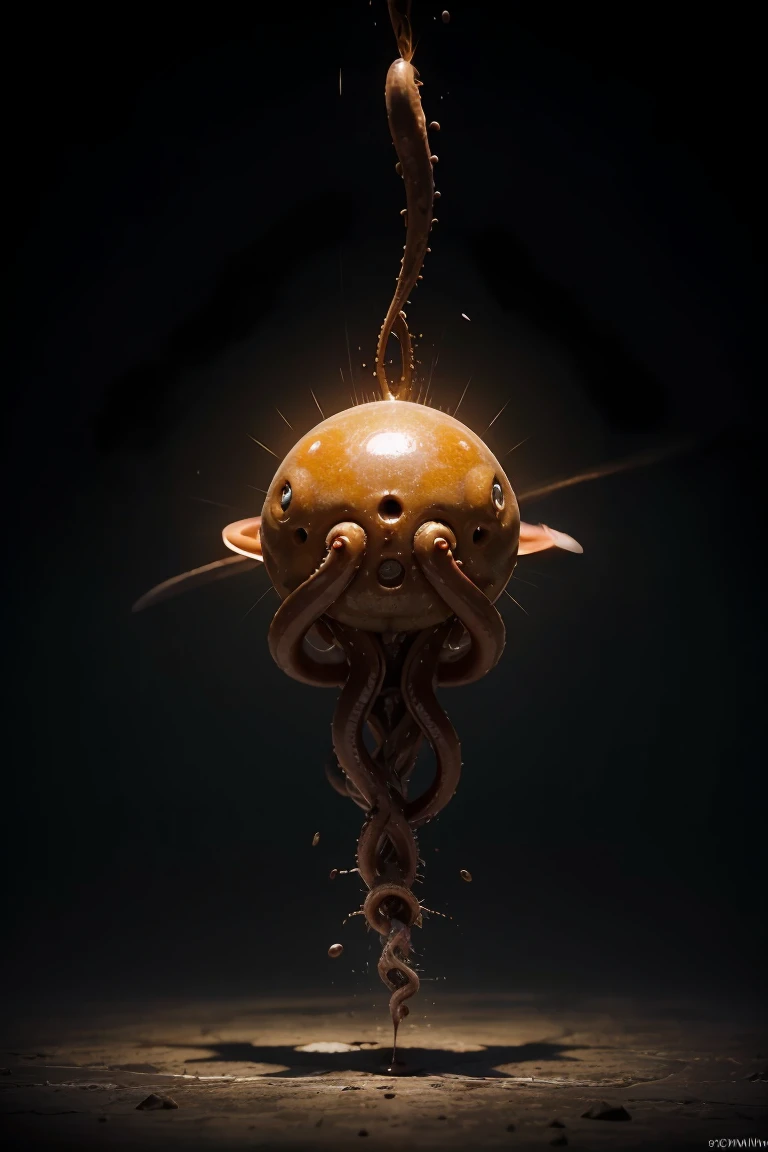 Planet Earth being invaded by aliens with tentacles that release a viscous substance that causes humans to increase dopamine by 200 percent., imagine what that would be like, They inject dopamine into the human being and run after him and some humans become slaves to their dopamine becoming addicted.