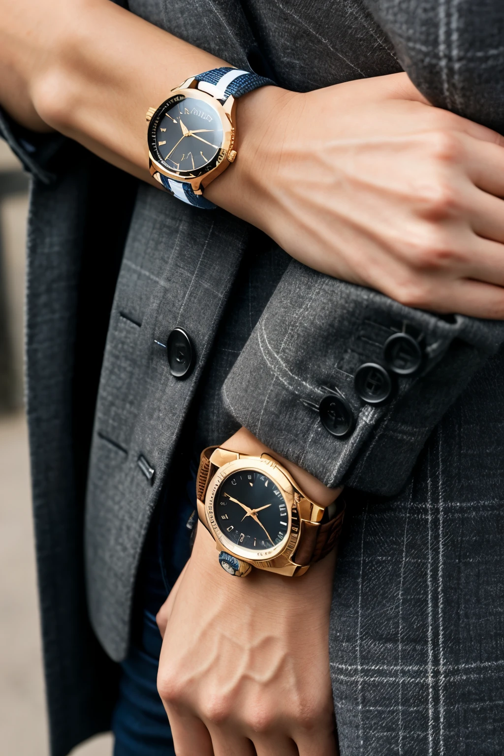 a wristwatch, but it has a radio at the same time, that looks elegant and innovative