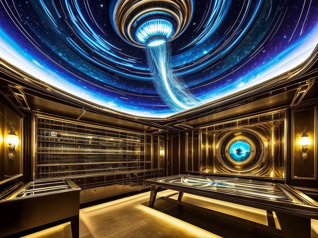 (((Masterpiece))), (high quality),Inside a UFO,A glittering, metallic, mechanical room,Alien&#39;s room,