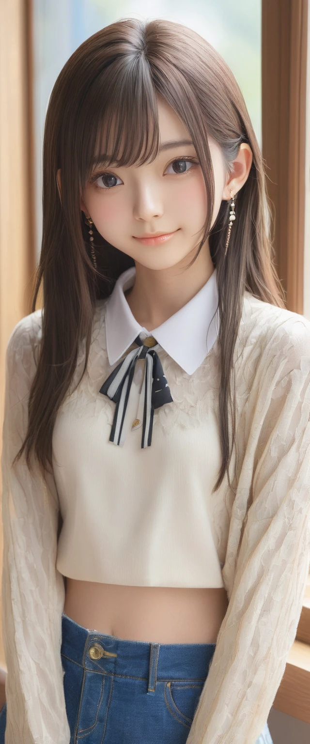 (masterpiece, Highest quality:1.2), One girl, alone,bony body、15 years old