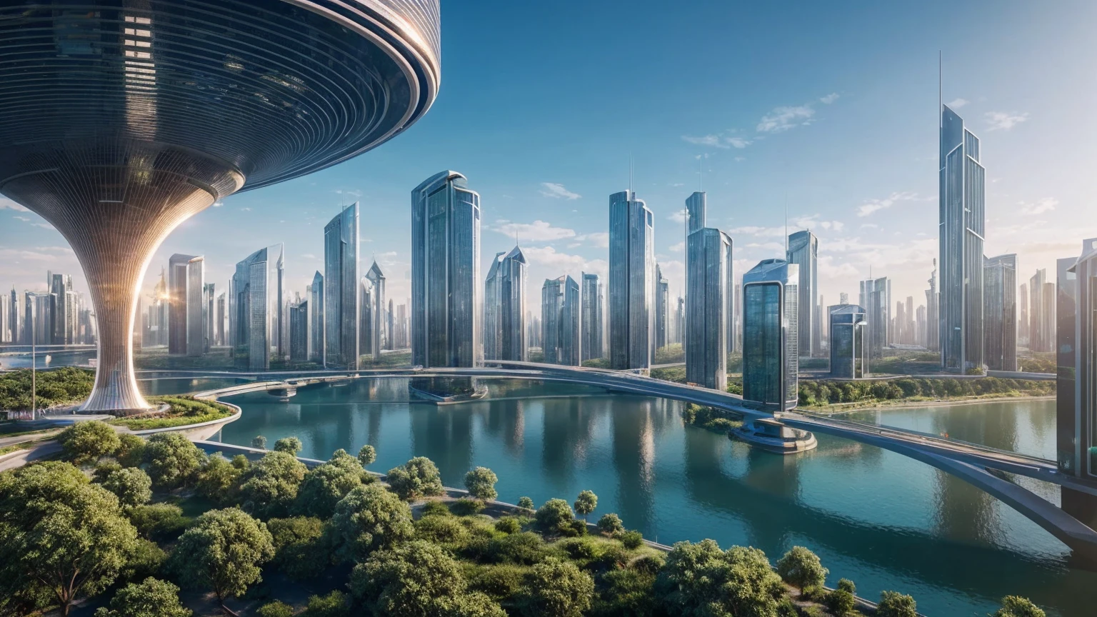(Best quality,4K,8K,A high resolution,Masterpiece:1.2),Ultra-detailed,(Realistic,Photorealistic,photo-realistic:1.37),Futuristic floating city,Futuristic technology,Huge urban high-tech tablet platform,Airship,Floating in the sky,Futuristic city,Small airships around,High-tech hemispherical platform,Colorful lights,Advanced architecture,modernn architecture,skyscrapper,Access the cloud,Scenic beauty,view over city,Impressive design,Blend seamlessly with nature,energetic and vibrant atmosphere,Futuristic transportation system,Parking is suspended,Transparent path,Lush greenery,Sky gardens,cascading waterfalls,Magnificent skyline,reflections on the water,Sparkling river,Architectural innovation,futuristic skyscrapers,Transparent dome,The shape of the building is unusual,Elevated walkway,Impressive skyline,Glowing lights,Futuristic technology,Minimalist design,Scenic spots,Panoramic view,Cloud Piercing Tower,Vibrant colors,epic sunrise,epic sunset,Dazzling light display,magical ambiance,The future city,Urban Utopia,LuxuryLifestyle,Innovative energy,sustainable development,Smart city technology,Advanced infrastructure,Tranquil atmosphere,Nature and technology live in harmony,Awesome cityscape,Unprecedented urban planning,Architecture connects seamlessly with nature,High-tech metropolis,A cutting-edge engineering marvel,The future of urban living,Visionary architectural concept,Energy-efficient buildings,Harmony with the environment,A city floating above the clouds,Utopian dreams become reality,The possibilities are endless,State-of-the-art transportation network,Green energy integration,Innovative materials,Impressive holographic display,Advanced communication system,Breathtaking aerial view,Quiet and peaceful environment,Modernist aesthetics,Ethereal beauty