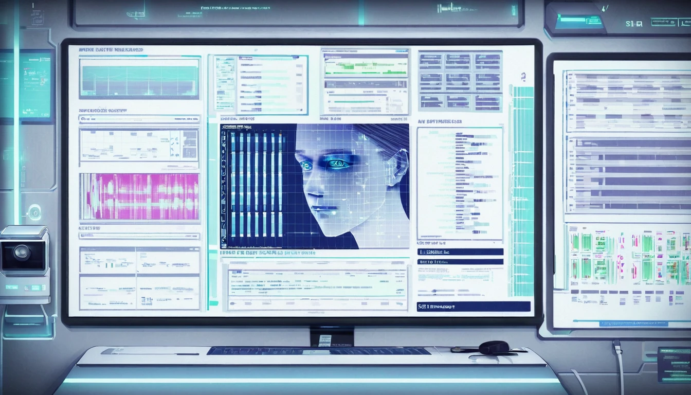 Wall close-up photography, Take a photo straight-on facing the wall. A futuristic clinic features monitors displaying medical and chemical data.。Bright spot with white walls, Scientific research, The camera is parallel
