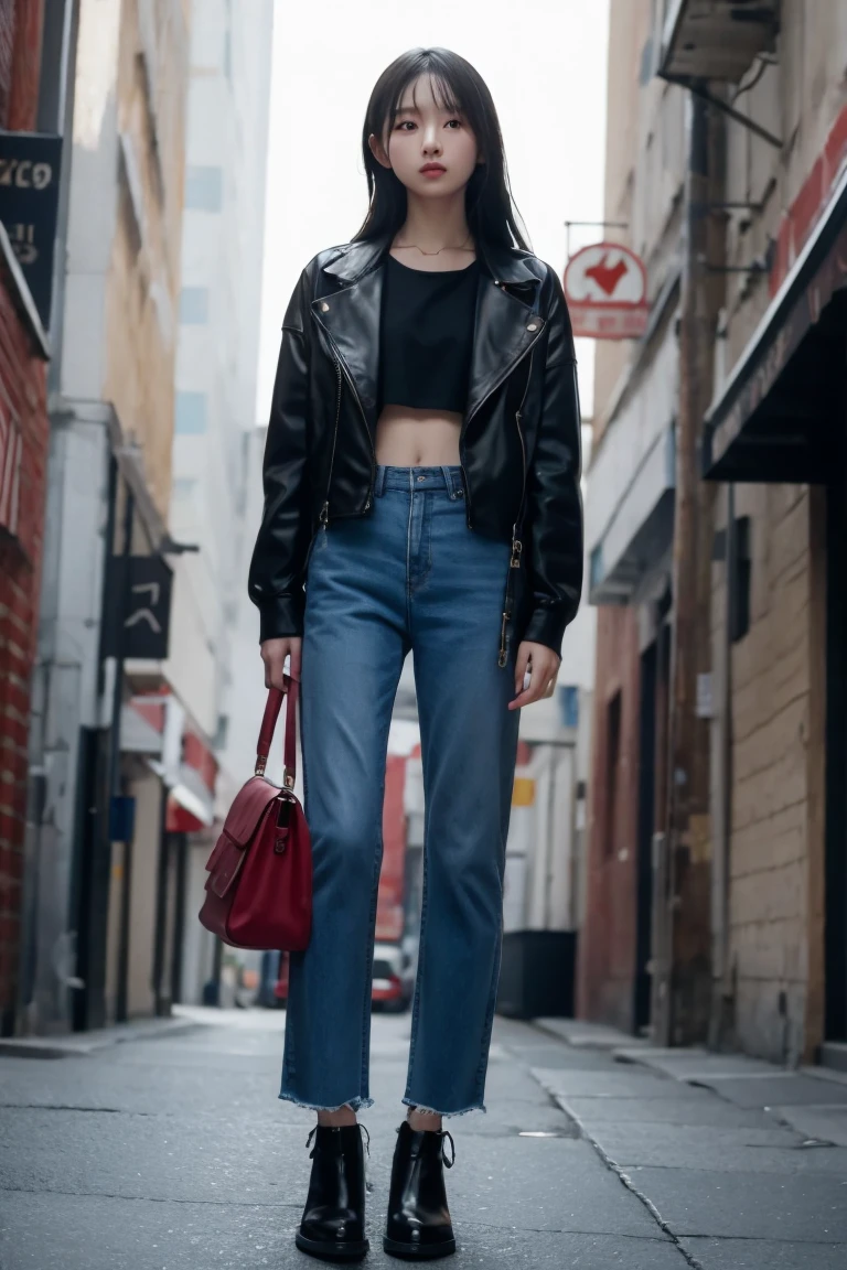 Cyberpunk,Blue pants,