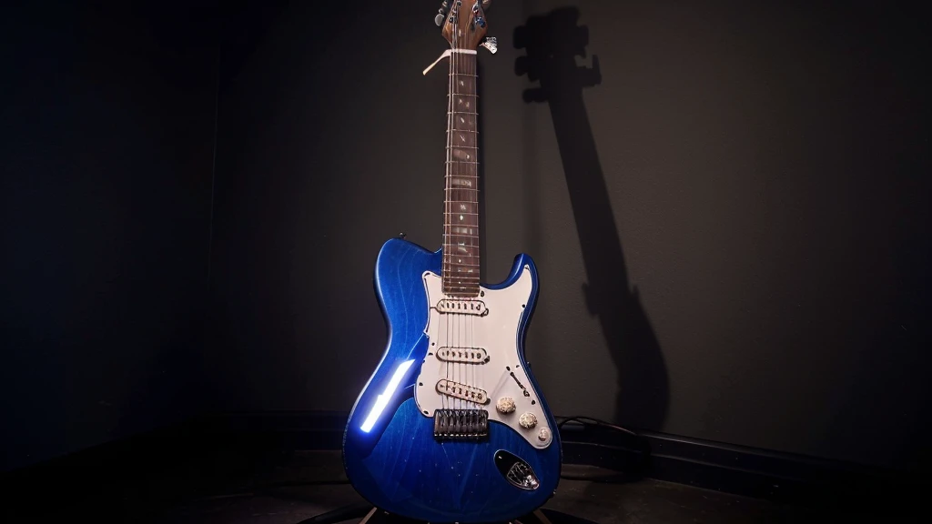 guitar, Eletric guitar, Detailed realistic electric guitar, guitar Power, Six String Guitar, Beauty Guitar, God's Heaven, The power of god, God's Realm, clouds, Fogo heavenly, powers, ILM, Fire Arrows, Rivers of water, Waterfalls, forst, Cedars, Greater power, natureza photorrealistic, Beauthfull, Blue Thunder, fire azul, Realistic fire azul, realistic thunder, electrical screws, realistic detailed 8k, Realistic 16K detail, hard, Detailed realistic color, Detailed realistic thunder, fire azul Realistic 8K, Cores photorrealistic 8K, 8K detailed colors, Nitidez photorrealistic 8K, ULTRAHD Photorealism, Divine fire azul, Divine Electric Blue Thunder, Sombras photorrealistics 8K, Textura photorrealistic, naturals, heavens, heavenly, sky night, céu de Beauthfull, the night, majestic, majestic Sky, naturalsmente posh, thunders, Sky thunders, Divine thunder, linda, golden, starlight, Heavenly Bolts, villany azul, Blue Screws, Rendering, photorrealistic, ultra high definition, 4K, detailed textures, thunder, detailed shadows, detailed colors, naturals linda, Great Divine, detailed contrast, realistic contrast, high resolution, detailed colors, realistic detailed 16K, 8k high definition, detailed contrast, realistic contrast, high resolution, detailed colors, fire, villany, realistic detailed, posh,