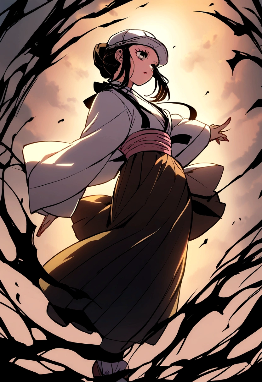 Female character from kimetsu no yaiba cap