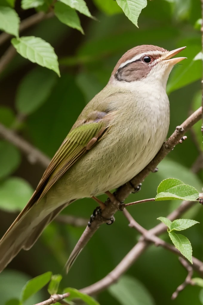 The Japanese bush warbler is singing.