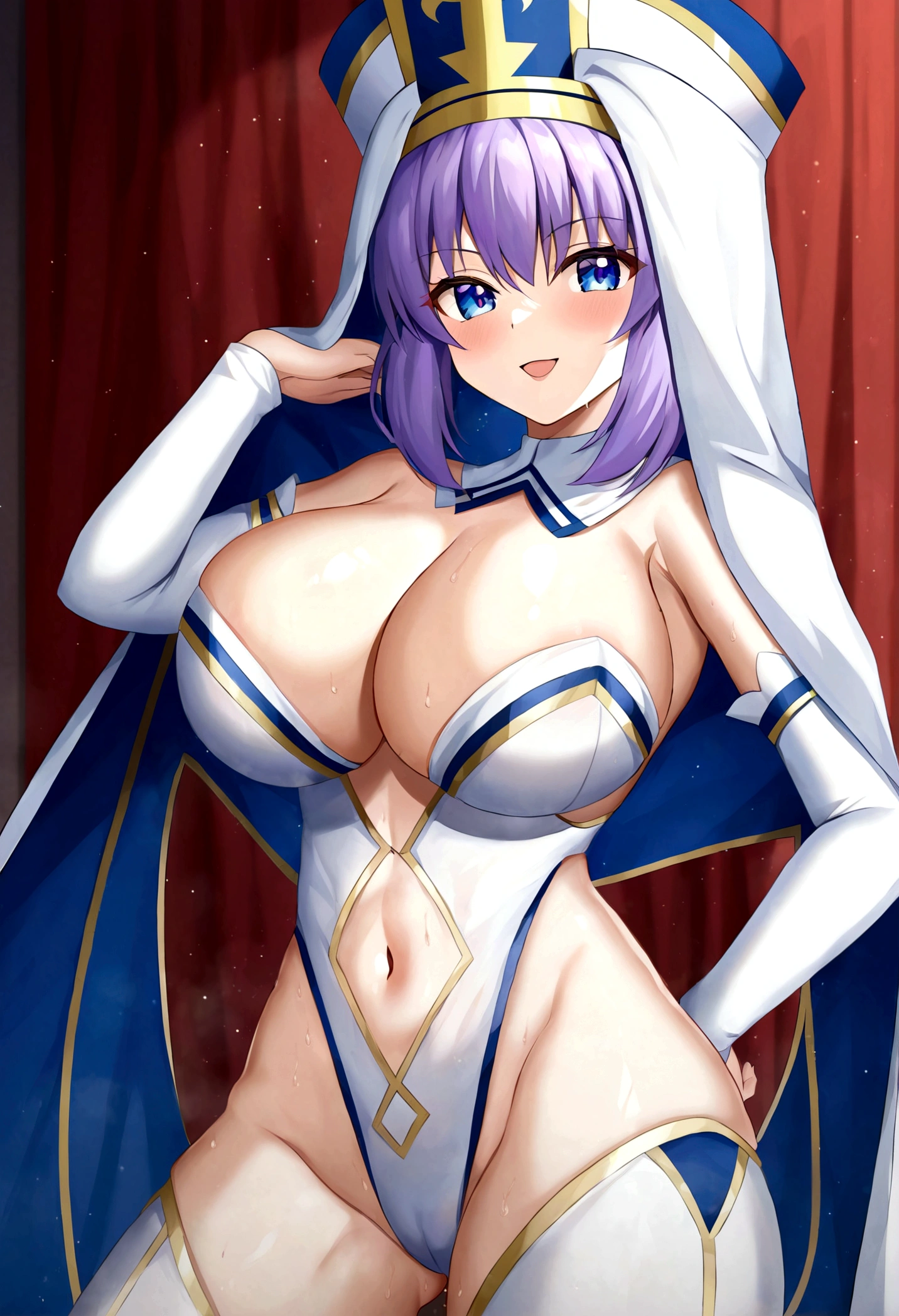 best quality Saber big breasts priestess Bodysuit
