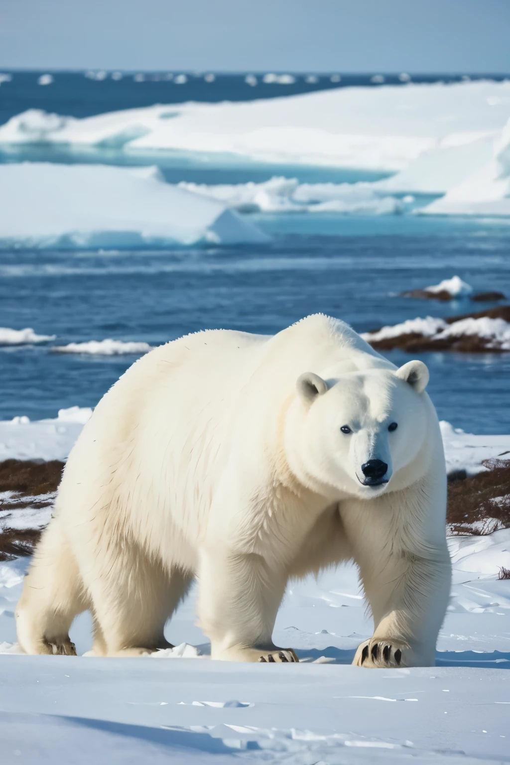 polar bear 近い front