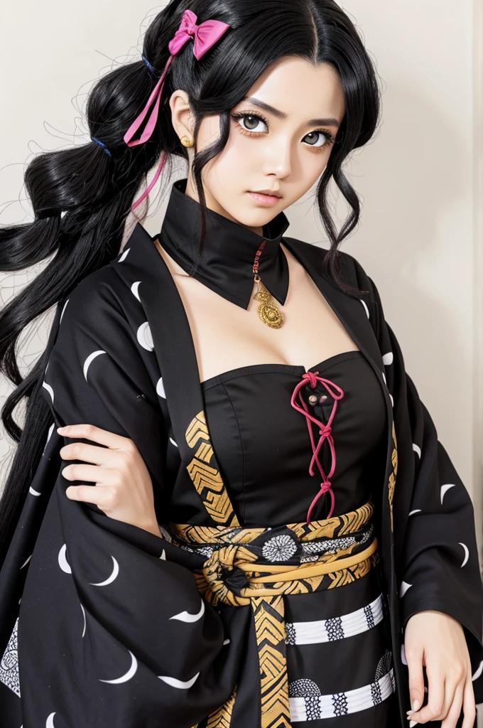 A woman with a kimetsu no yaiba 