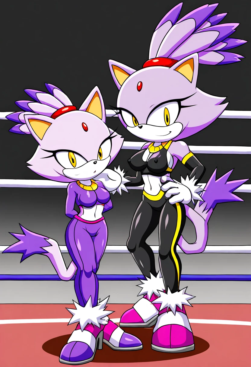 Blaze the cat, sexy wrestling 