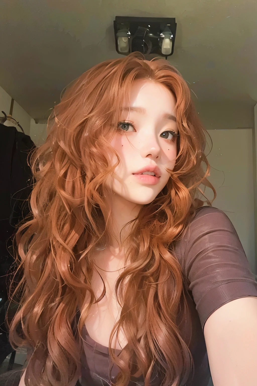 curly redhead
