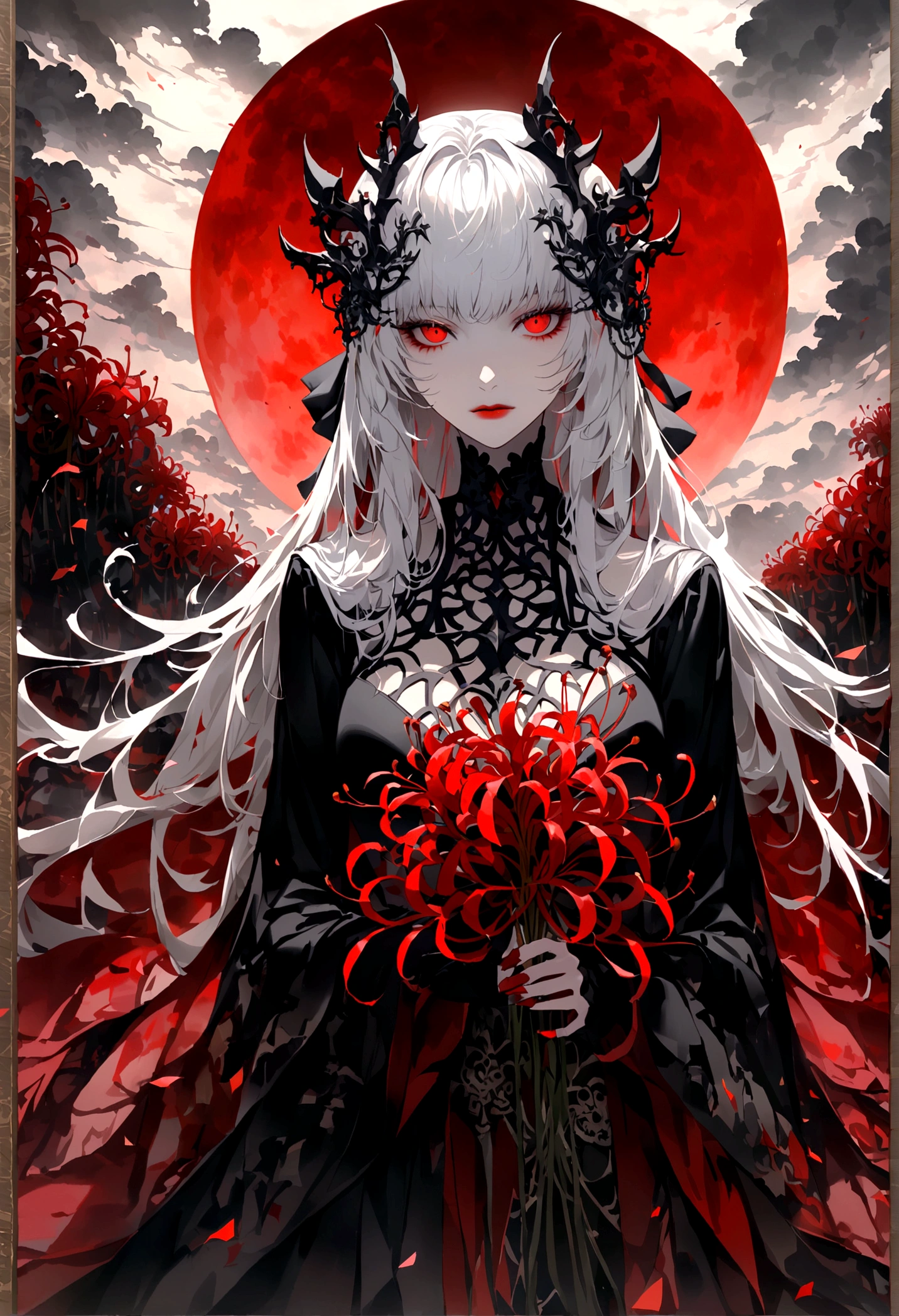 Blood Moon,Red spider lily,Okawa River,Meng Po,White-haired beauty,Revenant